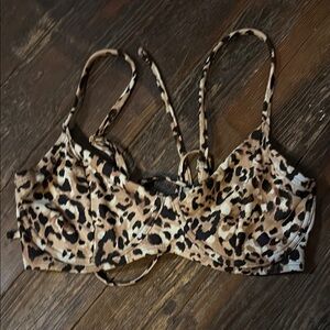 Time and Tru Black Bikini Top